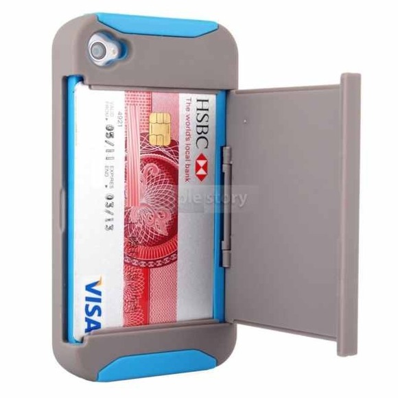 Accessories - 🎀blue & gray iPhone 4/4s case🎀