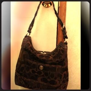 Dark brown coach bag
