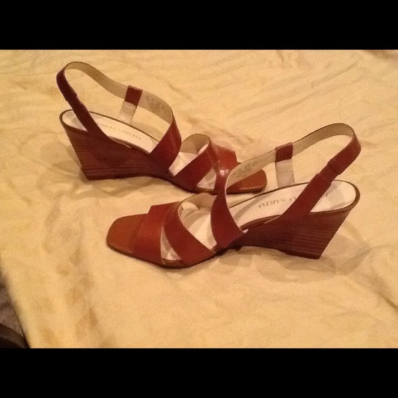 Franco Sarto Shoes - REDUCED Franco Sarto Brown wedges - worn only once
