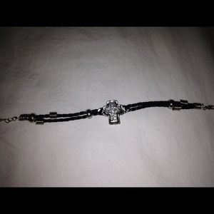 Bracelet black and silver