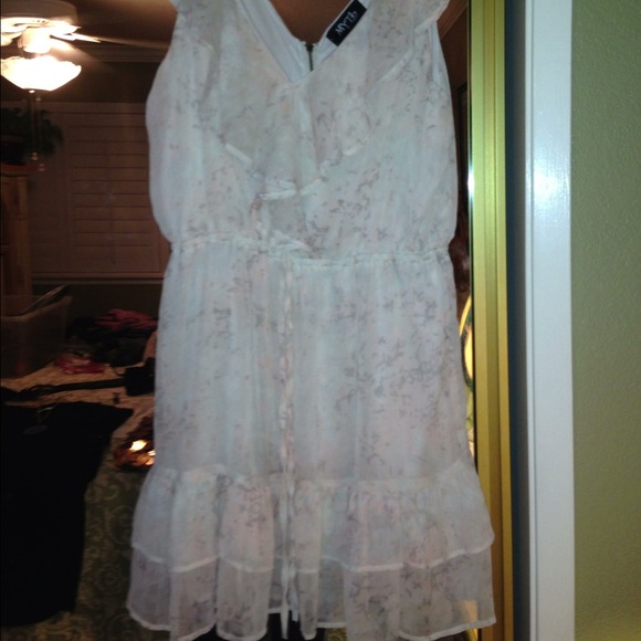 Short grey n light pink summer dress