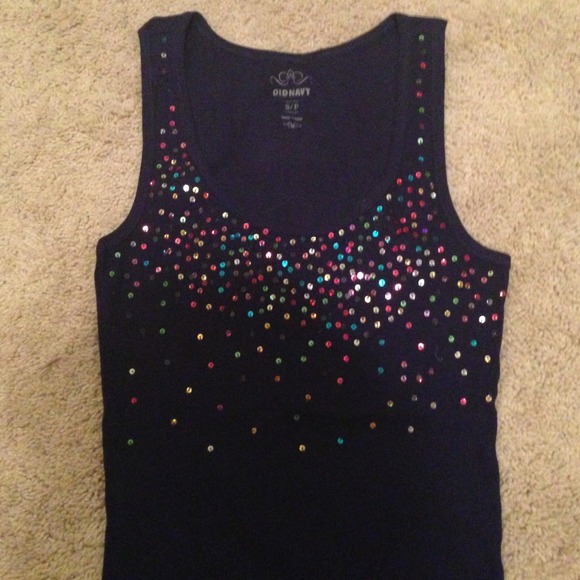 TRADED. Small Old Navy sequined tank top