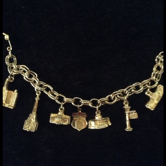 Vintage Gold charm bracelet