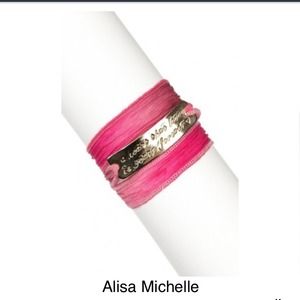 Alisa Michelle Pink Wrap Bracelet