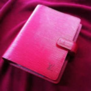 Authentic pink Louis Vuitton agenda