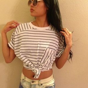 Vintage striped Anne Klein Top 👚