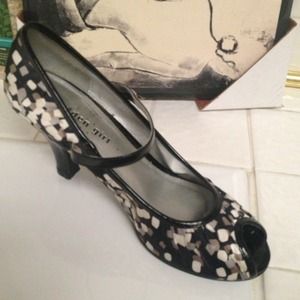 Madden Girl open toe Mar Janes.