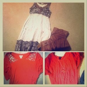 Dress, Crop, and Lace Shirt 🔹BUNDLE🔹