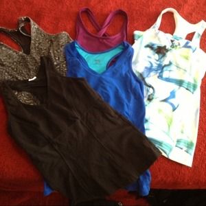5 Workout Tops+orange top+sports bra bundle!