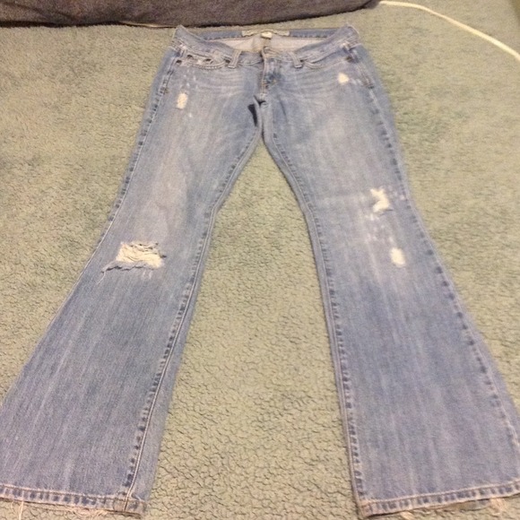 A&F destroyed jeans