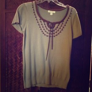 Brina & Em short sleeved sweater. Never worn!