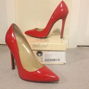 **Reduced Price** Red Patent Leather Heels