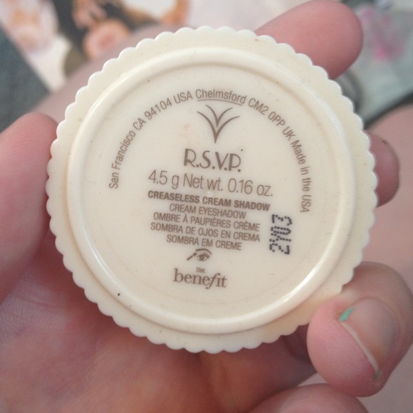 Benefit crease less cream eyeshadow in r.s.v.p.