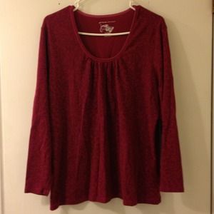 Red long sleeve shirt