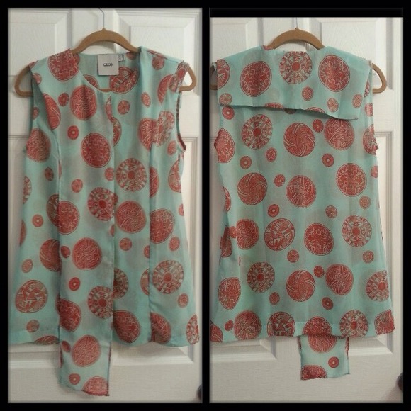 SOLD In Bundle!!!!! ASOS Retro sleeveless blouse