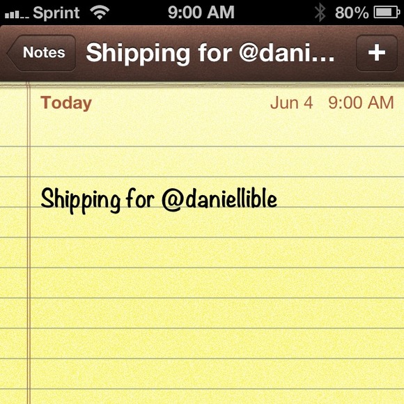 Shipping label to send back Matilda dress
