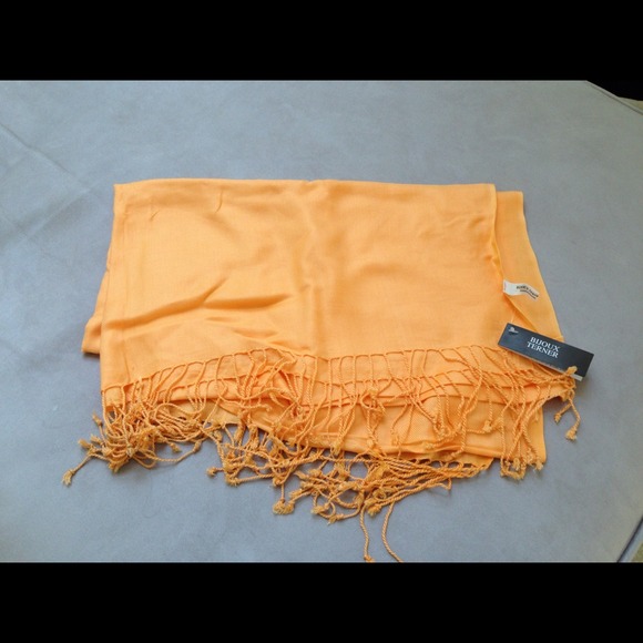 Orange sherbert pashmina shawl