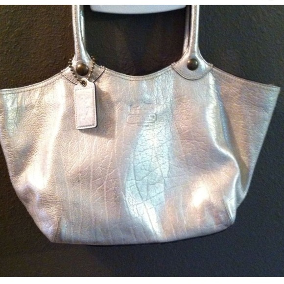 Coach White Metallic