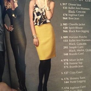 CAbi pencil skirt in Curry. Fall '12 collection!