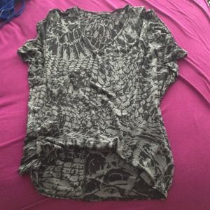 Animal print top