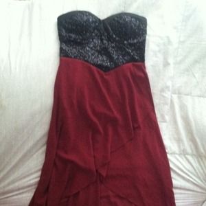 Cute Burgundy High Low Dress.... Only Worn Once