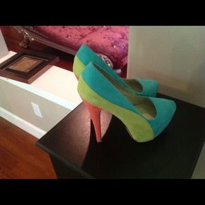 Color block shoes quipid