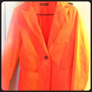 An orange blazer