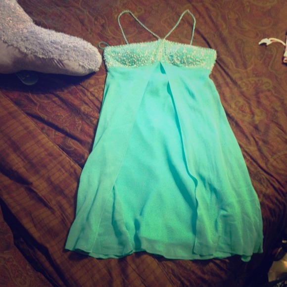 Short blue dress - Picture 1 of 3