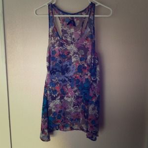 floral razor back top!