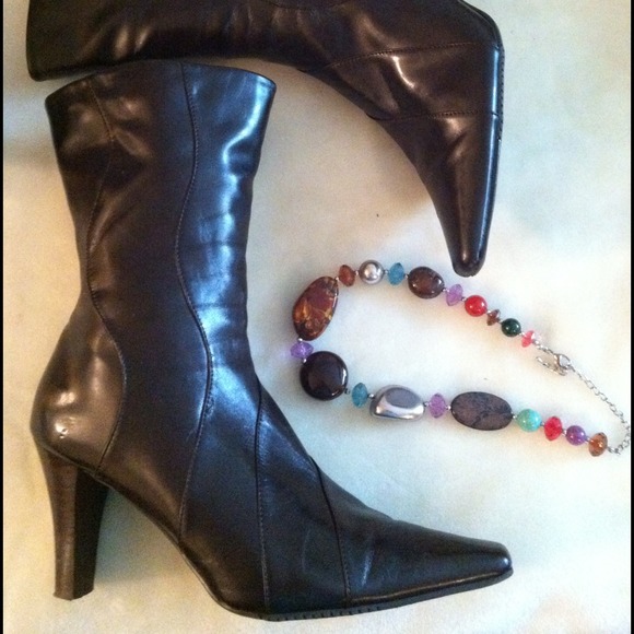 BUNDLE jennin98 Comfy brown calf high boots 8.5