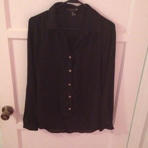 Black see through long sleeve.