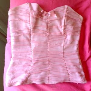 Betsey Johnson precious pink corset top!