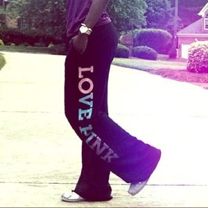 Victoria's Secret PINK Boyfriend Sweatpants!!!