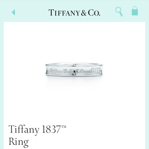 Never worn Tiffany 1837 TM Ring