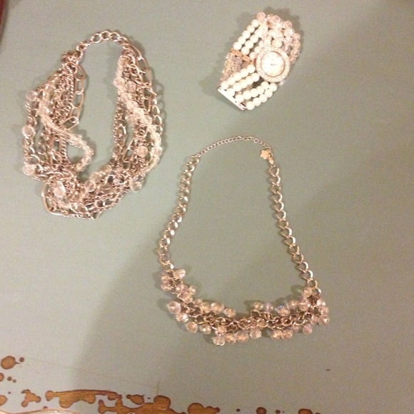 Set of three crystal & silver pieces!