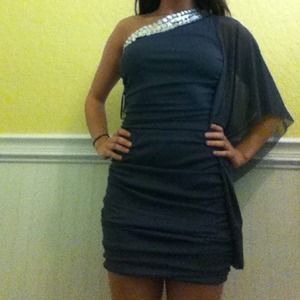 Beautiful blue gray dress