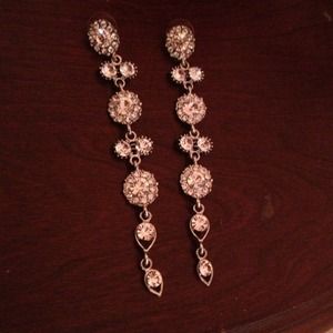 Long earrings.