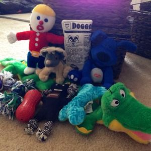 Lot of 10 dog toys!