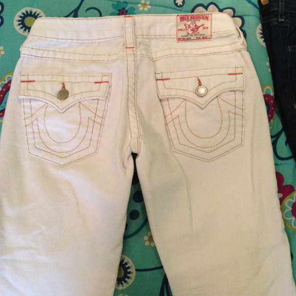 REDUCED❗❗❗White True Religion Brand Jeans - Picture 4 of 4