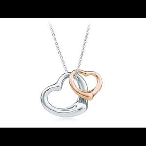 Double Heart Pendant with necklace