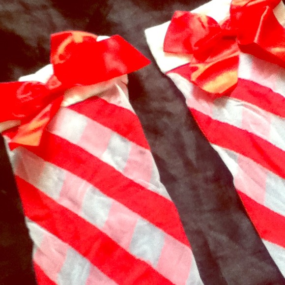 NWOT Candy Cane Knee Highs
