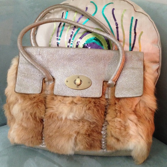 Vintage Glam Fur Handbag