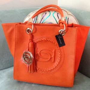 Bebe Orange Satchel (Great this Summer!)