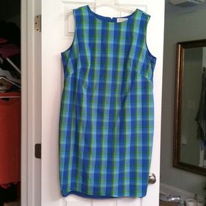 Perfect Plaid Cotton Dress 18 w