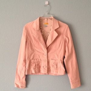🌸SOLD🌸 Light pink Tulle brand blazer