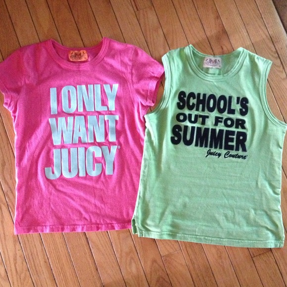 REDUCED!! Juicy Couture t-shirt bundle; EUC!!