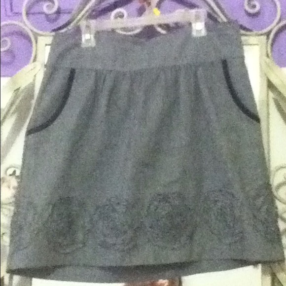 Rose Gray Skirt