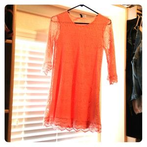 H&M Peach Lace Dress