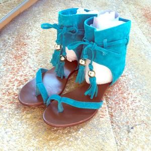 🚫SOLD🚫Naughty Monkey Turquoise Sandals