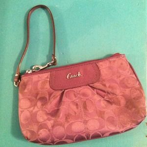 Coach clutch wristlet